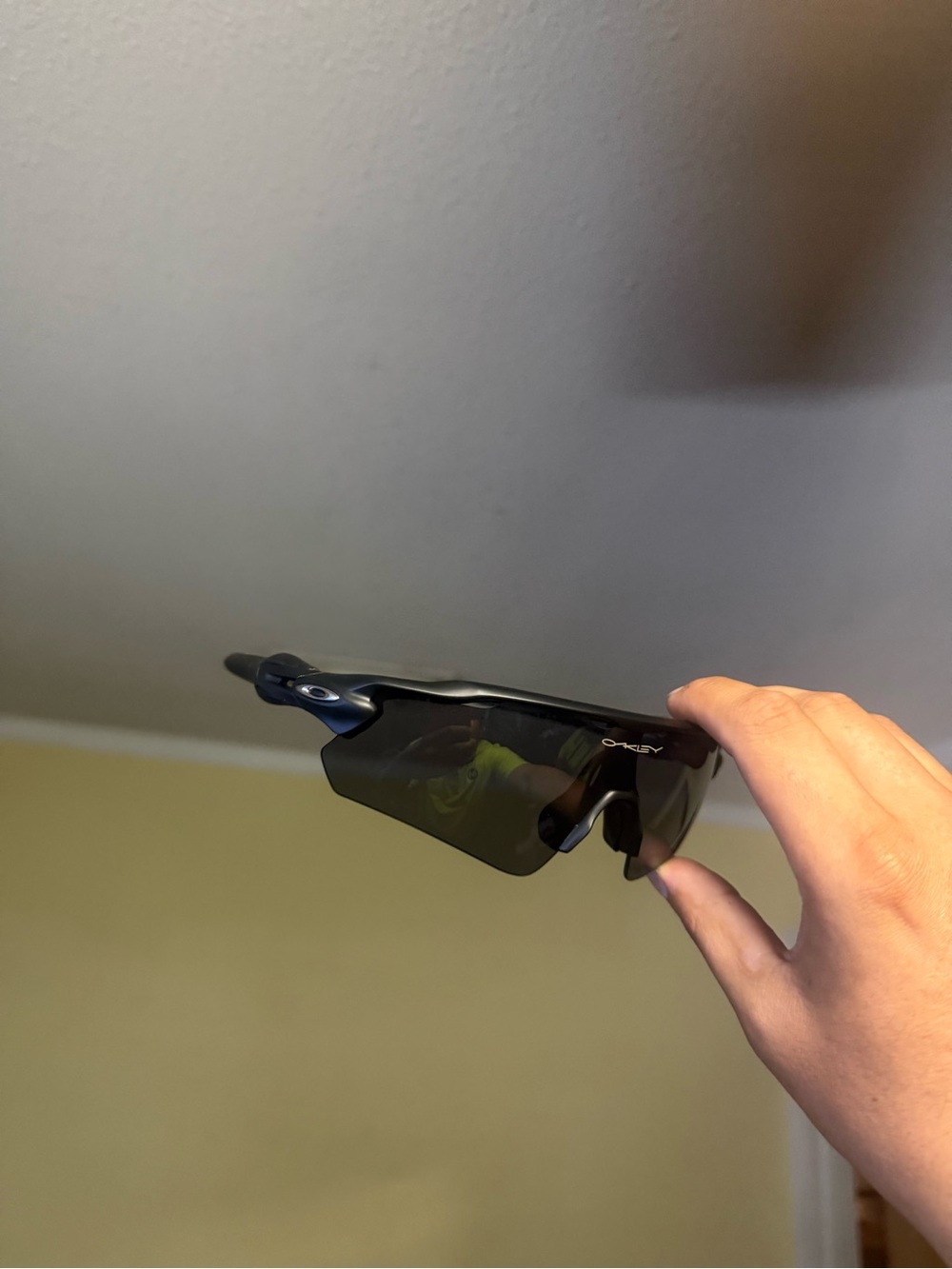Oaks Black Wrap Sunglasses with Dark Smoke Lens